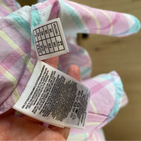 Brooks Brothers 100% cotton plaid tie waist dress - Picture 5 of 5